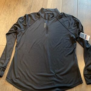 NWT Reebok long sleeve performance 1/4 zip speed wick shirt